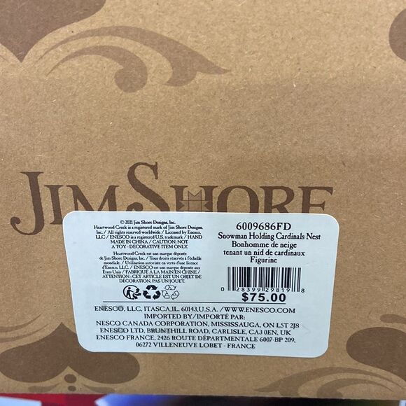 Snowman Holding Cardinal - Winter Joy in Hand and Heart - Picture 3 of 3